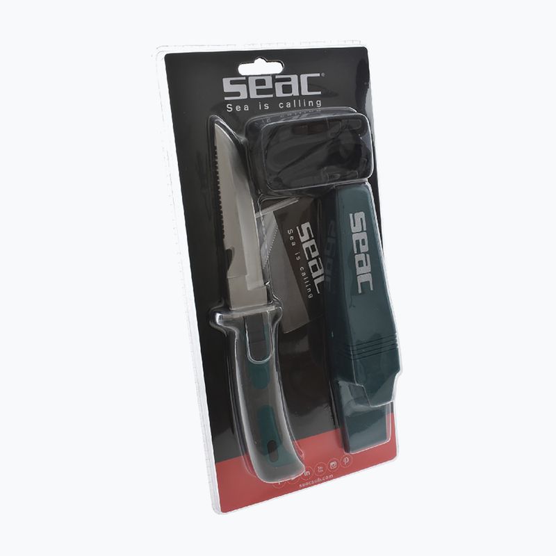 Ніж для дайвінгу SEAC Bat green 3