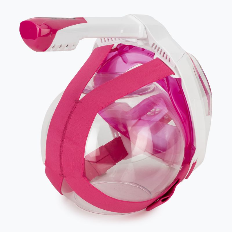 Маска повнолицьова для снорклінгу SEAC Magica white/pink 4