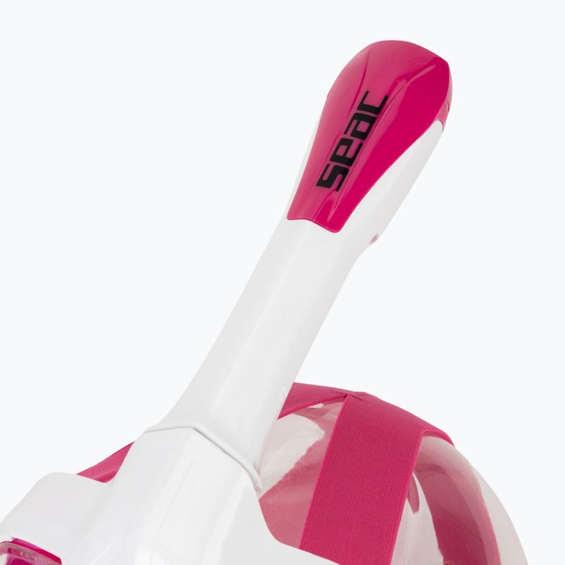 Маска повнолицьова для снорклінгу SEAC Magica white/pink 5