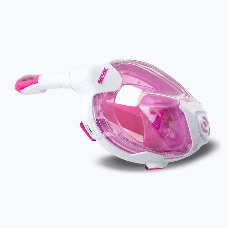 Маска повнолицьова дитяча SEAC Magica White/Pink 3