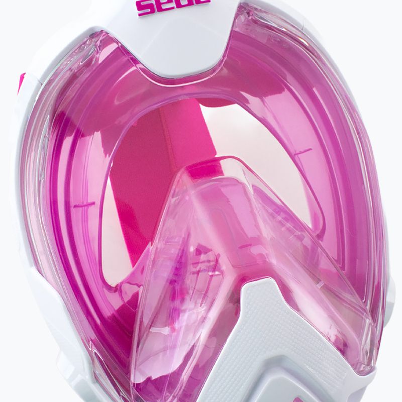 Маска повнолицьова дитяча SEAC Magica White/Pink 4