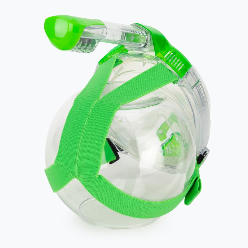 Дитяча повнолицева маска для снорклінгу SEAC Libera lime transparent/lime 4