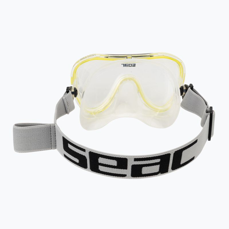 Маска для снорклінгу Seac Natua yellow 4