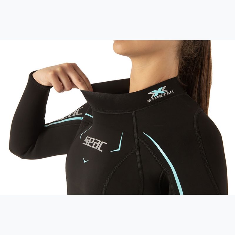 Гідрокостюм для дайвінгу жіночий SEAC Feel-S 3 mm black/light blue 5