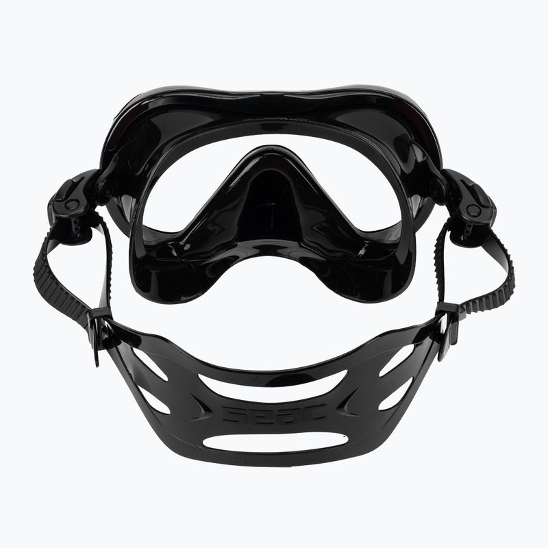 Маска для снорклінгу Seac Boss black/red 4