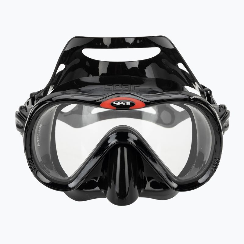 Маска для снорклінгу Seac Boss black/silver 2