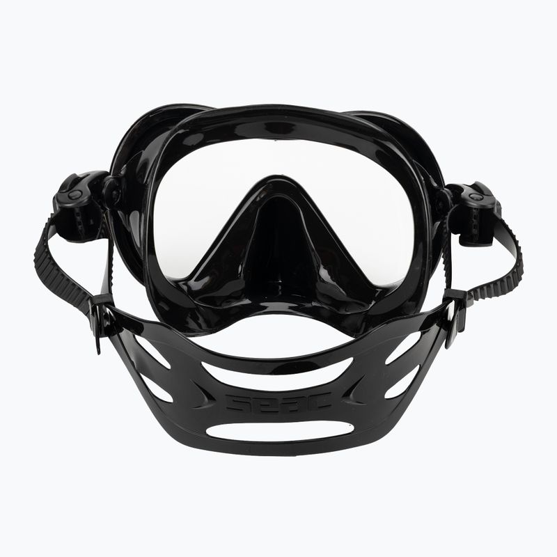 Маска для снорклінгу Seac Boss black/silver 4