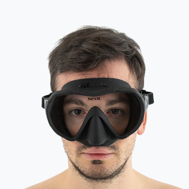 Маска для підводного плавання SEAC X-Frame black 6