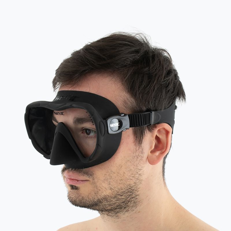Маска для підводного плавання SEAC X-Frame black 8