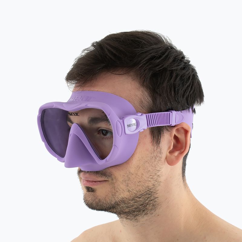 Маска для підводного плавання SEAC X-Frame lilac 9