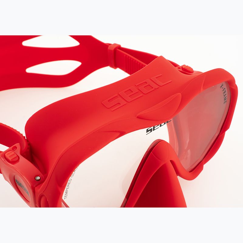 Маска для підводного плавання SEAC X-Frame red 4