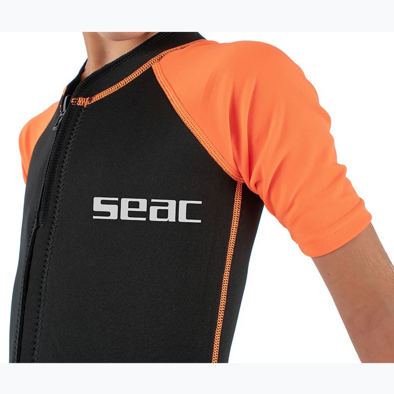 Гідрокостюм дитячий SEAC Dolphin Shorty 1,5 mm black/orange 7
