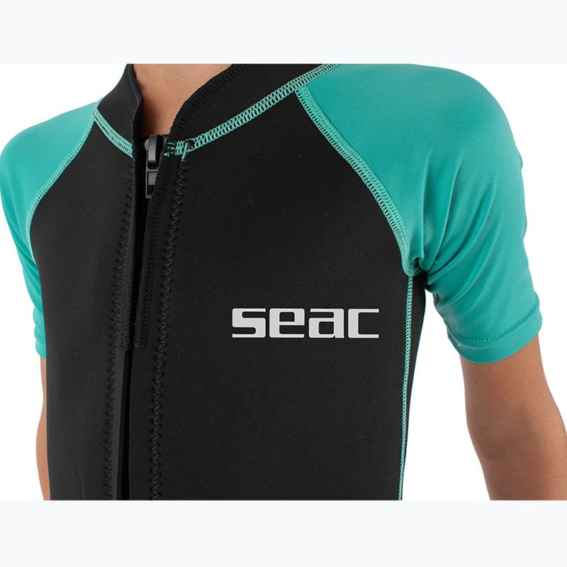 Гідрокостюм дитячий SEAC Dolphin Shorty 1,5 mm black/tiffany 5