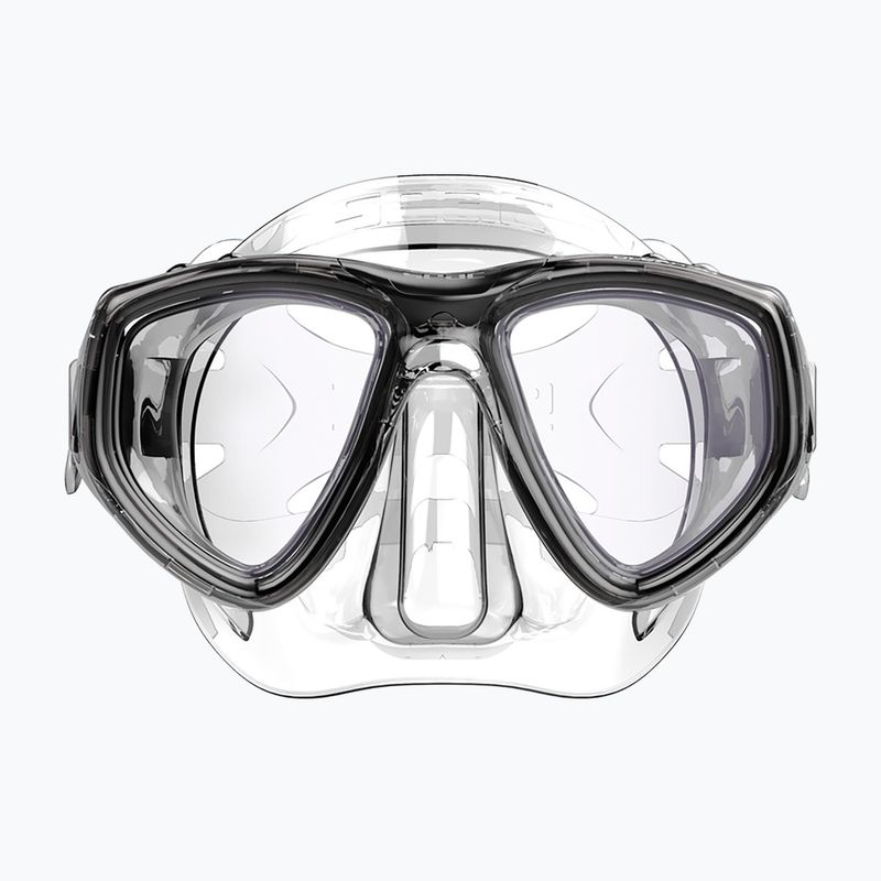Маска для підводного плавання SEAC Clear Antifog transparent black 4