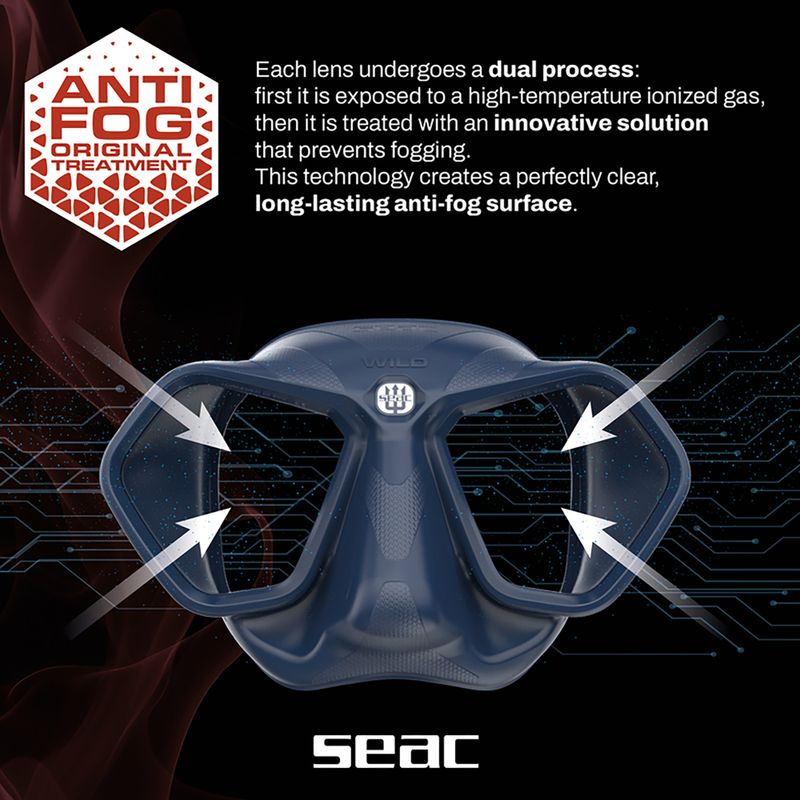 Маска для підводного плавання SEAC Wild Antifog blue 5