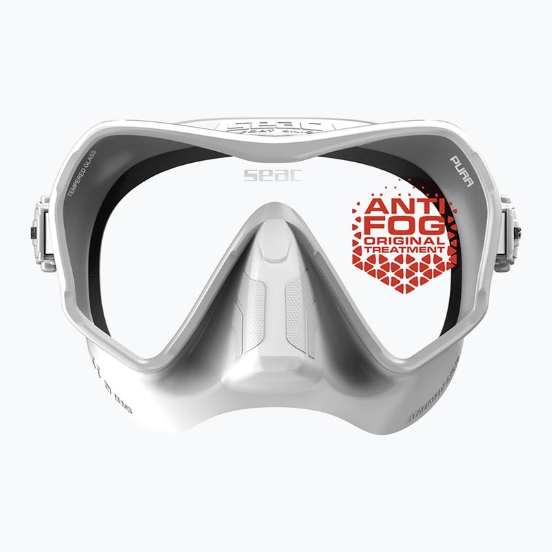 Маска для підводного плавання SEAC Pura Antifog white 4