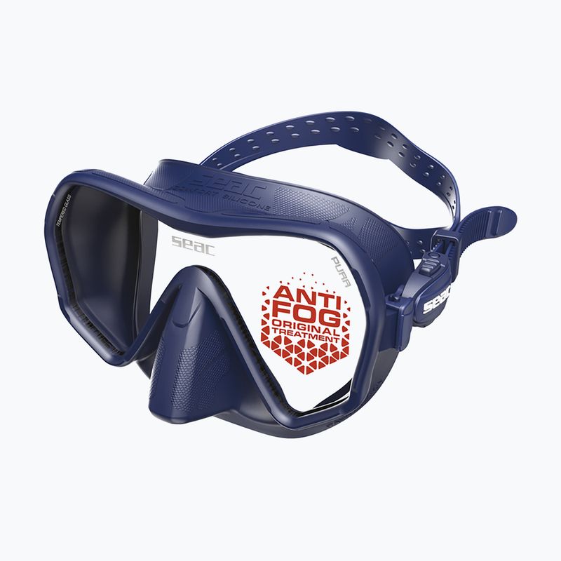 Маска для підводного плавання SEAC Pura Antifog blue 2