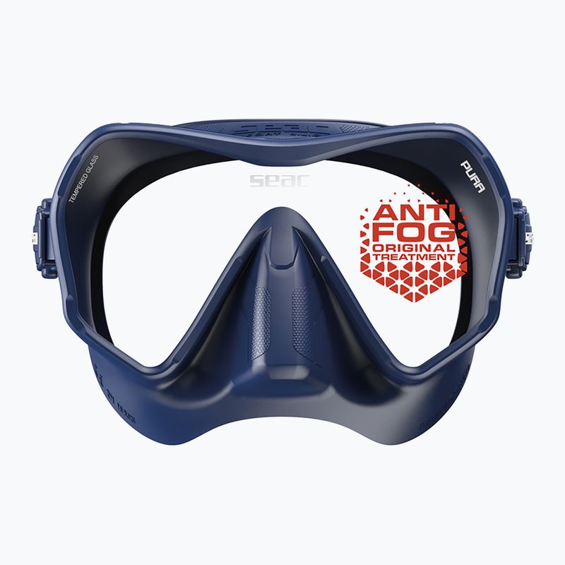Маска для підводного плавання SEAC Pura Antifog blue 4