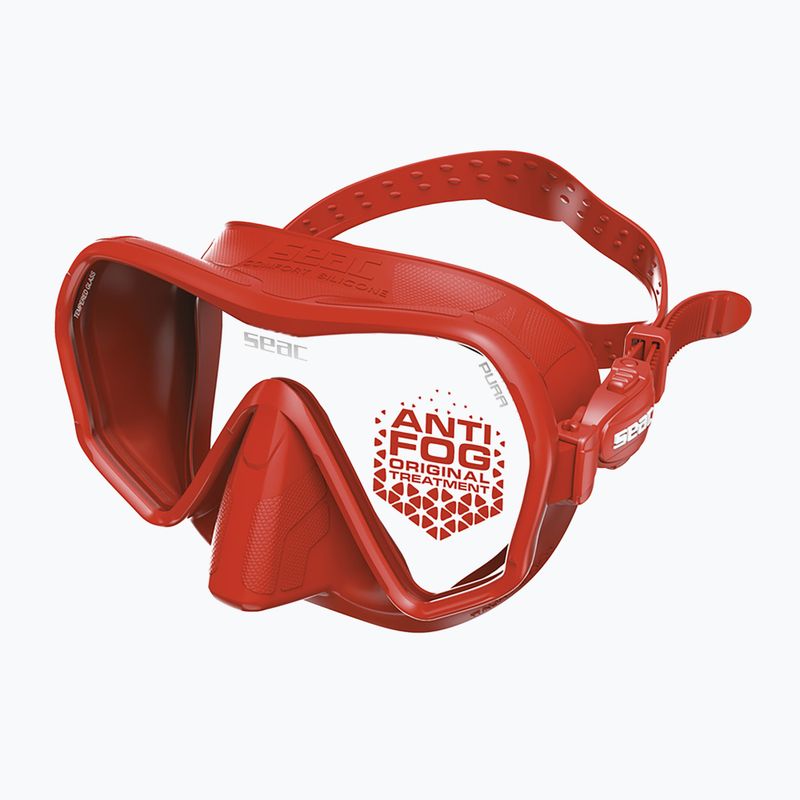 Маска для підводного плавання SEAC Pura Antifog red 2