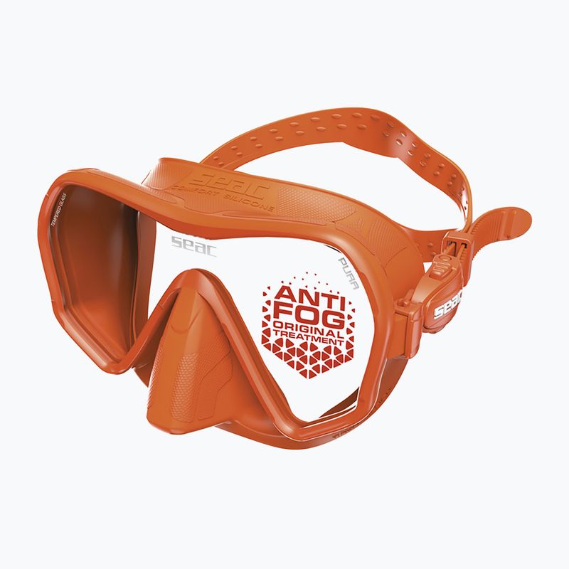 Маска для підводного плавання SEAC Pura Antifog orange 2