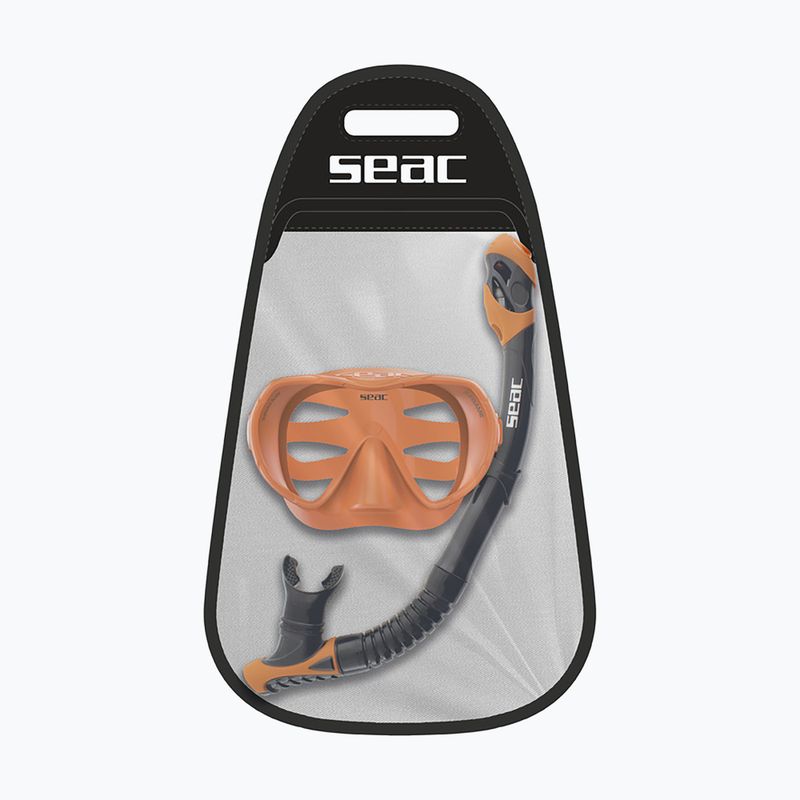 Набір для снорклінгу SEAC X-Frame Combo orange 2