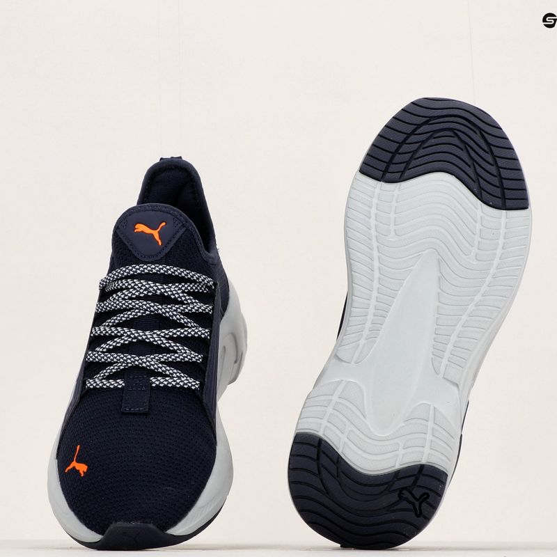 Чоловічі кросівки PUMA Softride Premier Slip-On темно-сині/платинові сірі/ультрапомаранчеві 17
