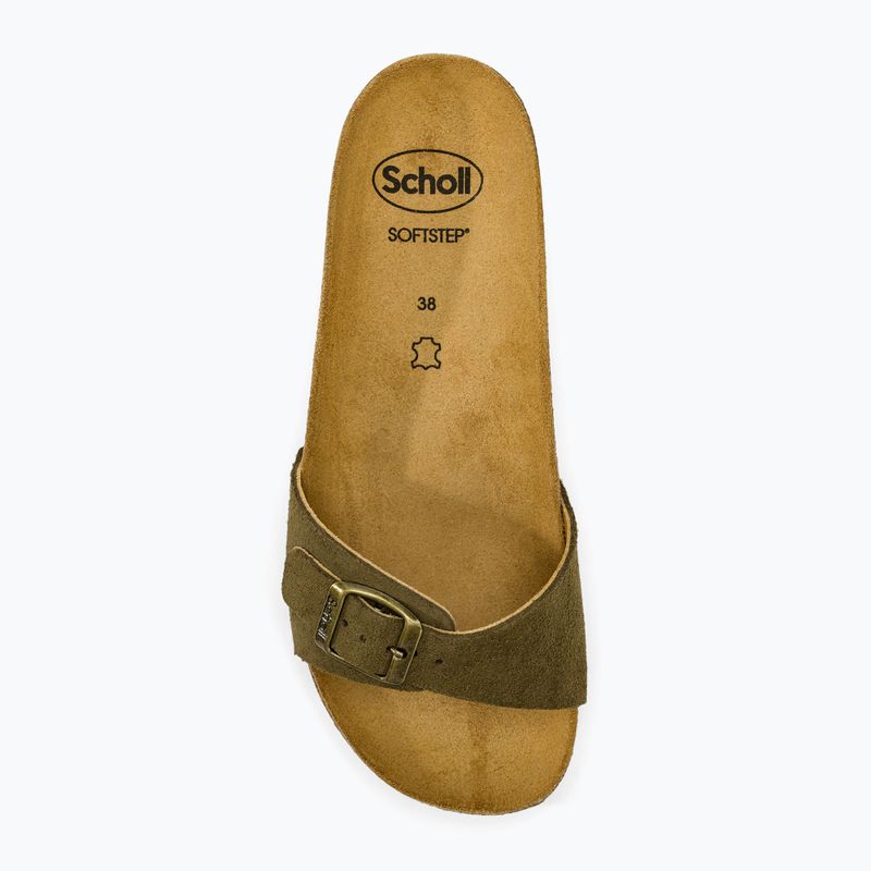 Жіночі шльопанці Scholl Estelle Sue хакі 5