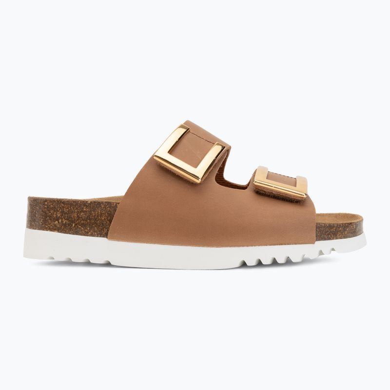 Жіночі шльопанці Scholl Montery 2 Straps Ad Med cognac 2