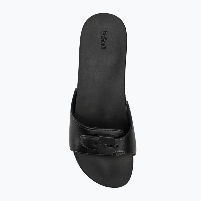 Жіночі шльопанці Scholl Pescura Flat Aqua Eva чорні 5
