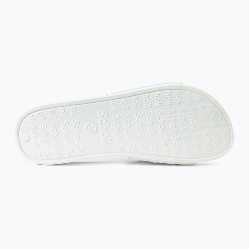 Жіночі шльопанці Scholl Pescura Flat Aqua Eva білого кольору 4