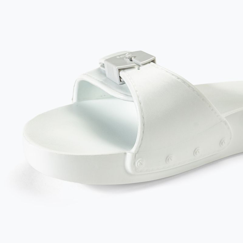 Жіночі шльопанці Scholl Pescura Flat Aqua Eva білого кольору 7