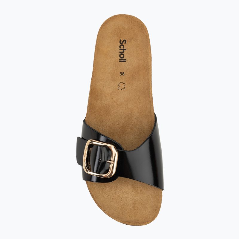 Шльопанці жіночі Scholl Kathleen Printed Leather black 5