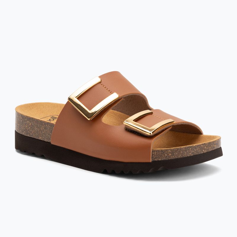 Шльопанці жіночі Scholl Monterey 2 Straps Ad Med camel