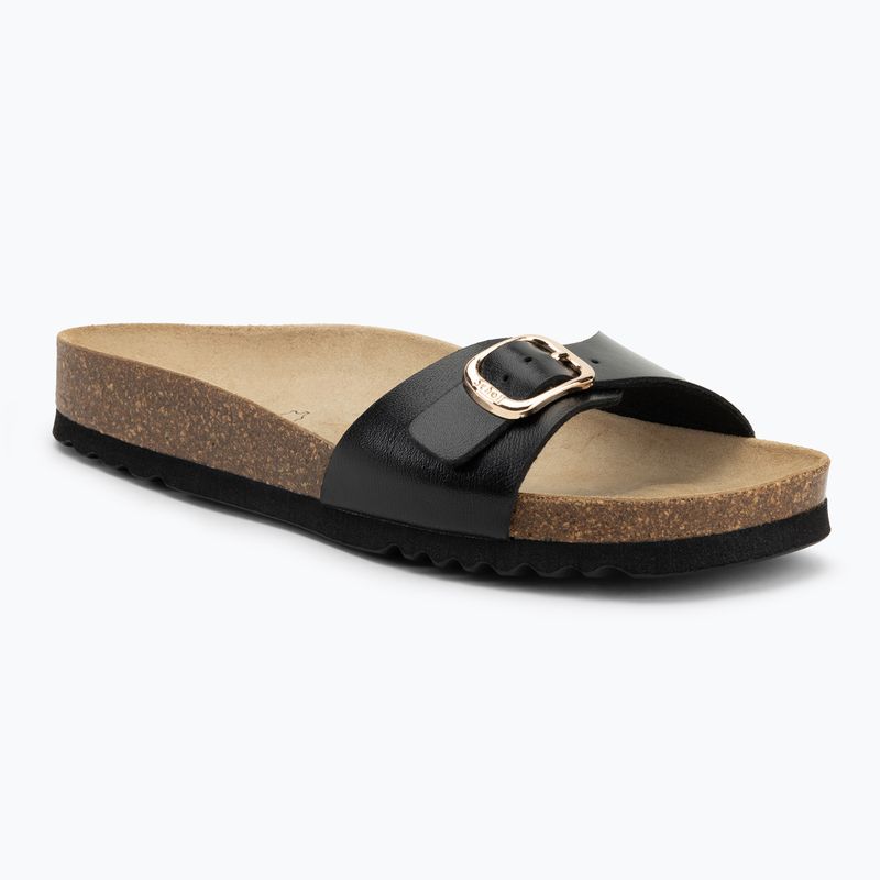 Шльопанці жіночі Scholl Estelle Laminated black