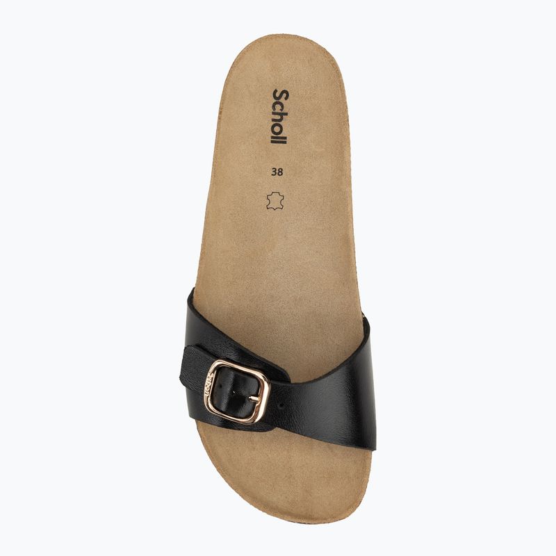 Шльопанці жіночі Scholl Estelle Laminated black 5