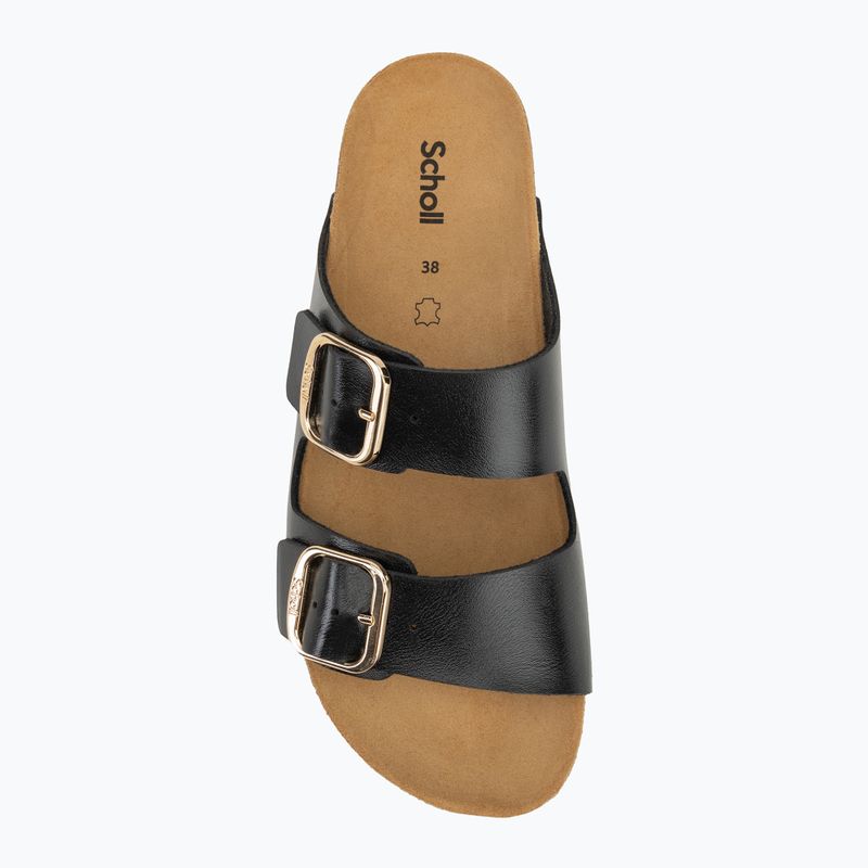 Шльопанці жіночі Scholl Josephine Laminated black 5