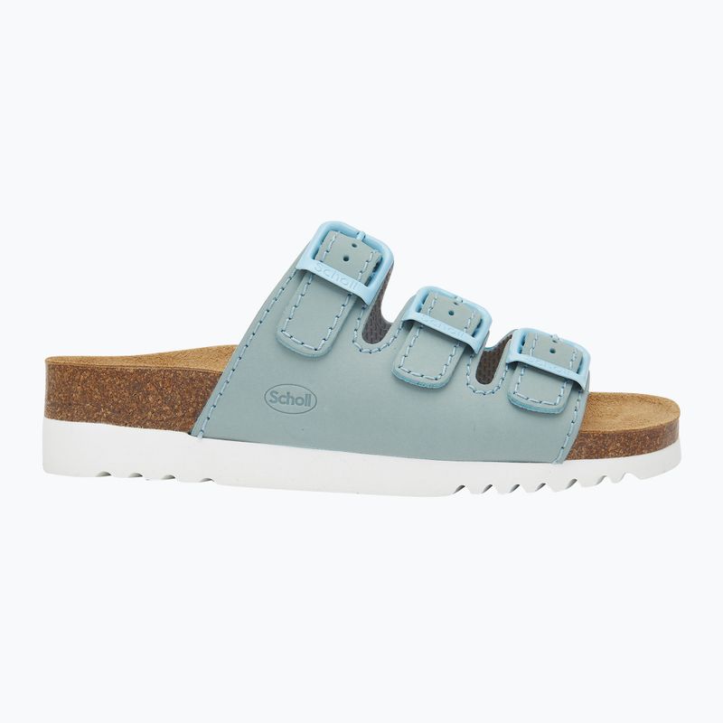 Жіночі шльопанці Scholl Rio Wedge Ad Med блідо-блакитні
