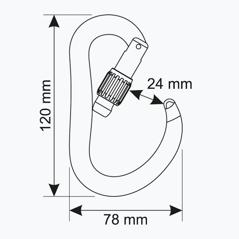 Карабін для скелелазіння CAMP Atom Lock blue 3
