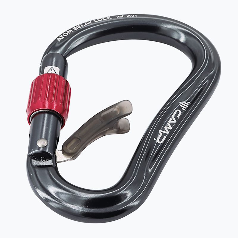 Скелелазний карабін CAMP Atom Belay Lock gun metal 2