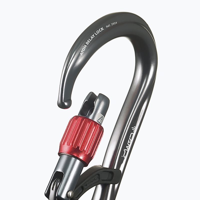 Карабін CAMP Atom Belay Lock gun metal 3