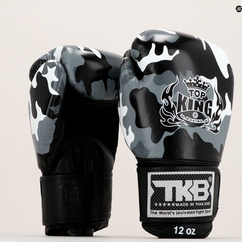 Рукавиці воксерські Top King Muay Thai Empower сірі TKBGEM-03A-GY 7