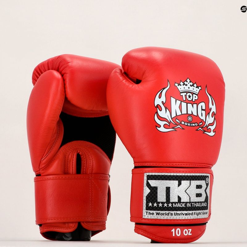 Рукавиці боксерські Top King Muay Thai Ultimate Air червоні TKBGAV-RD 7