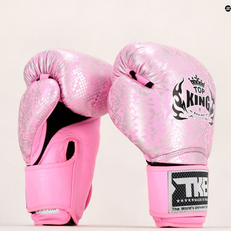 Рукавиці боксерські Top King Muay Thai Super Star „Air” рожеві TKBGSS 9
