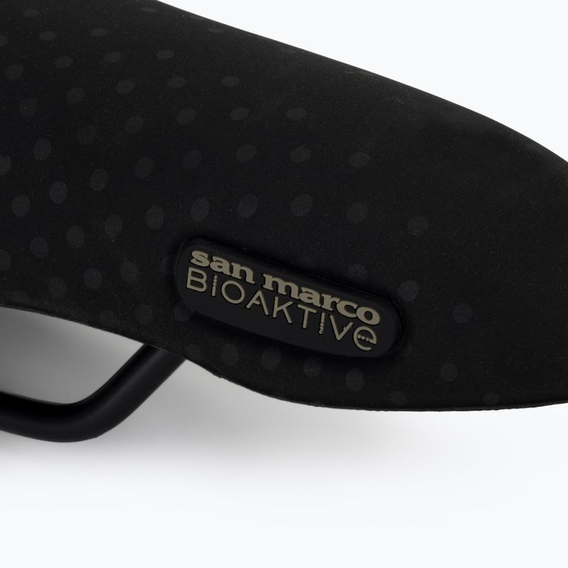 Велосипедне сідло SAN MARCO Trekking Gel Large 30-60° чорне 6