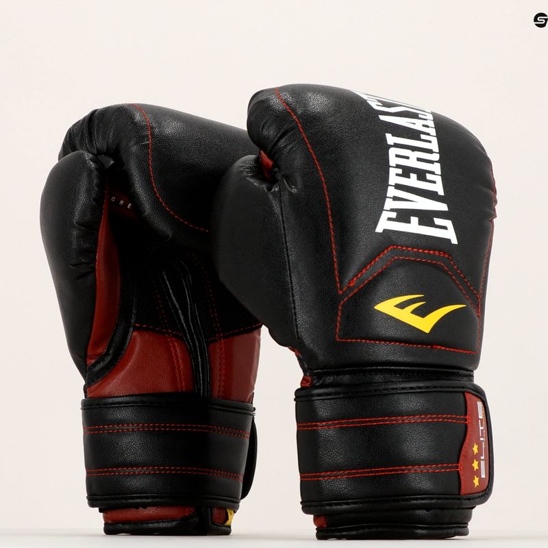 Рукавиці боксерські Everlast Elite Muay Thai чорні EV360MT 7