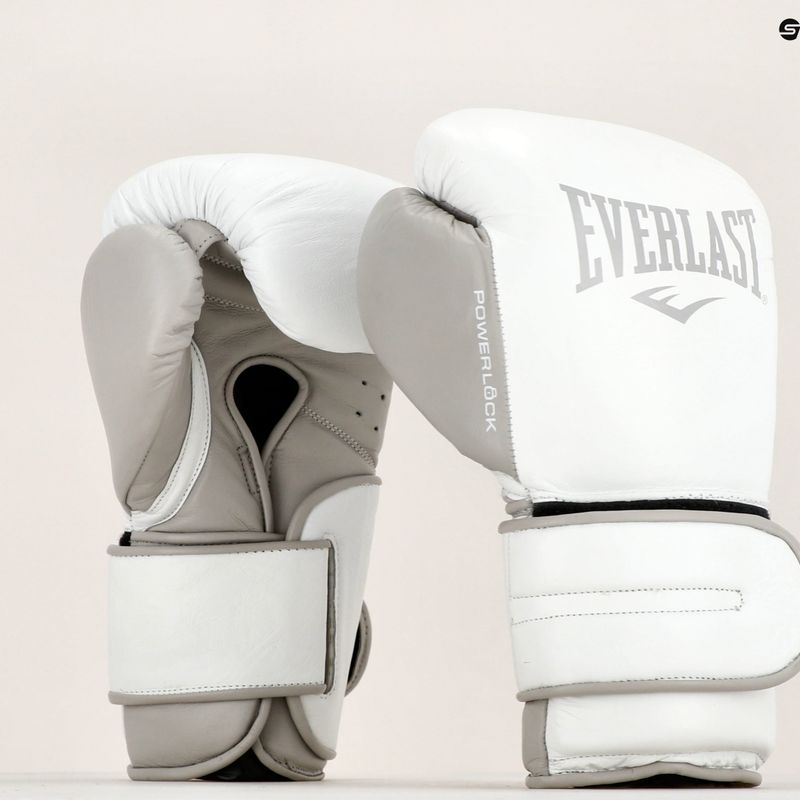 Рукавиці боксерські Everlast Power Lock 2 Premium білі EV2272 8