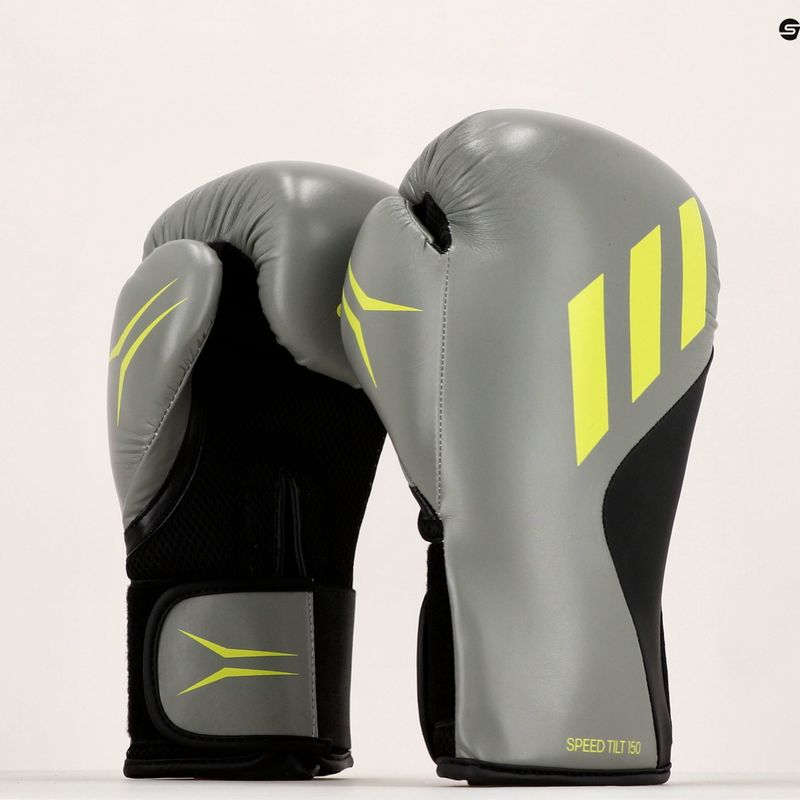 Рукавиці воксерські adidas Speed Tilt 150 сірі SPD150TG 7