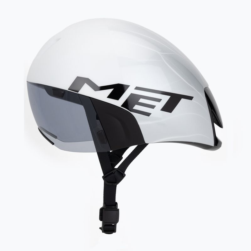 Шолом велосипедний MET Codatronica white/silver matt glossy 3