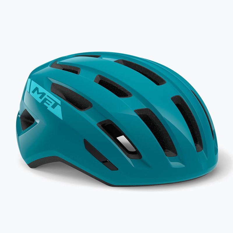 Велосипедний шолом MET Miles teal глянцевий 6