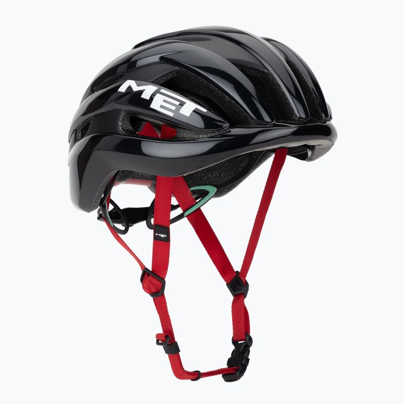 Шолом велосипедний MET Trenta Mips black/red glossy